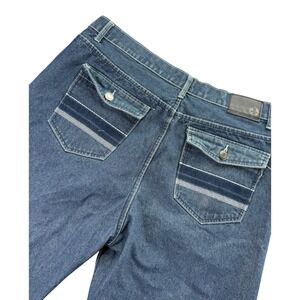 Swiss Cross Denim Shorts Mens 38 Blue Jean Shorts Casual Streetwear Y2K